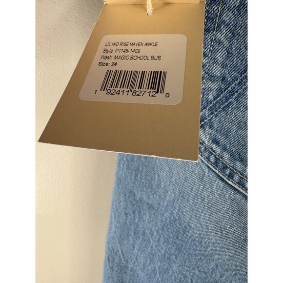 MOTHER LIL MAVEN ANKLE in MAGIC SCHOOL BUS Size 24 24P Petite NWT $248.00 - Picture 9 of 11